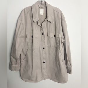 H&M Oversized Shirt With Front Pockets